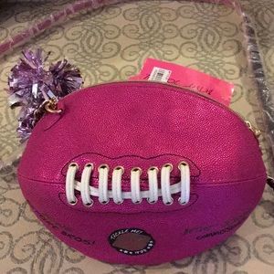 BETSEY JOHNSON purse, bag, football,